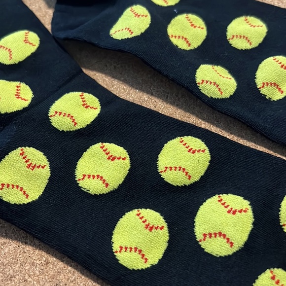 Black Softball Socks - New - Picture 2 of 2